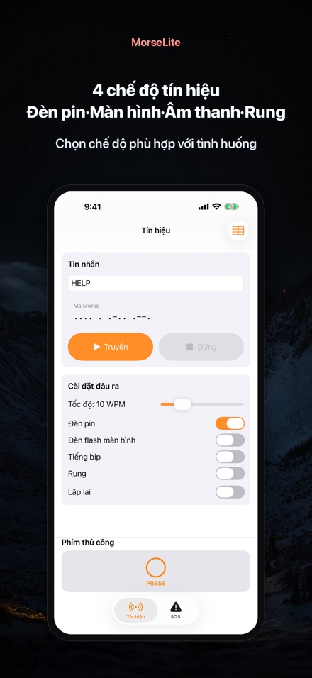 MorseLite: Đèn & Tín hiệu 3