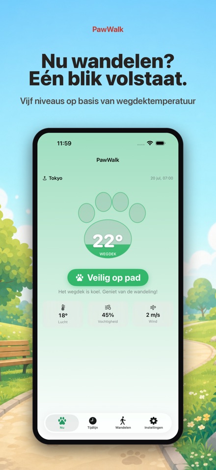 PawWalk: Hitte & hond uitlaten