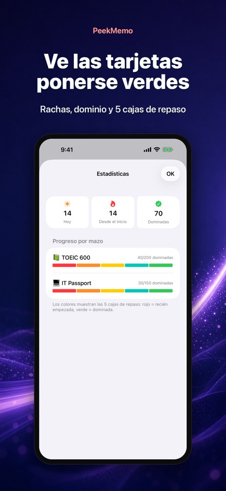 PeekMemo: Memoriza sin abrir 6
