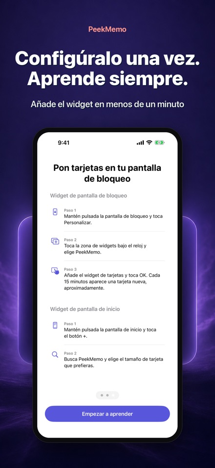 PeekMemo: Memoriza sin abrir 7