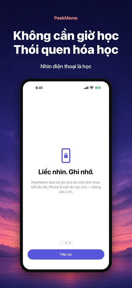 PeekMemo: Thẻ màn hình khóa 8
