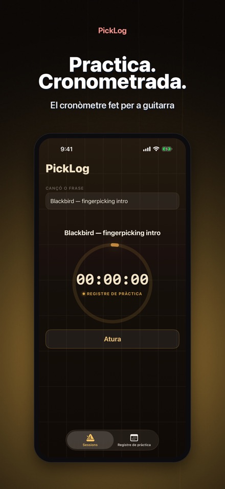 PickLog: Cronòmetre Guitarra