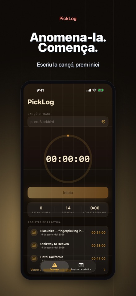 PickLog: Cronòmetre Guitarra 2