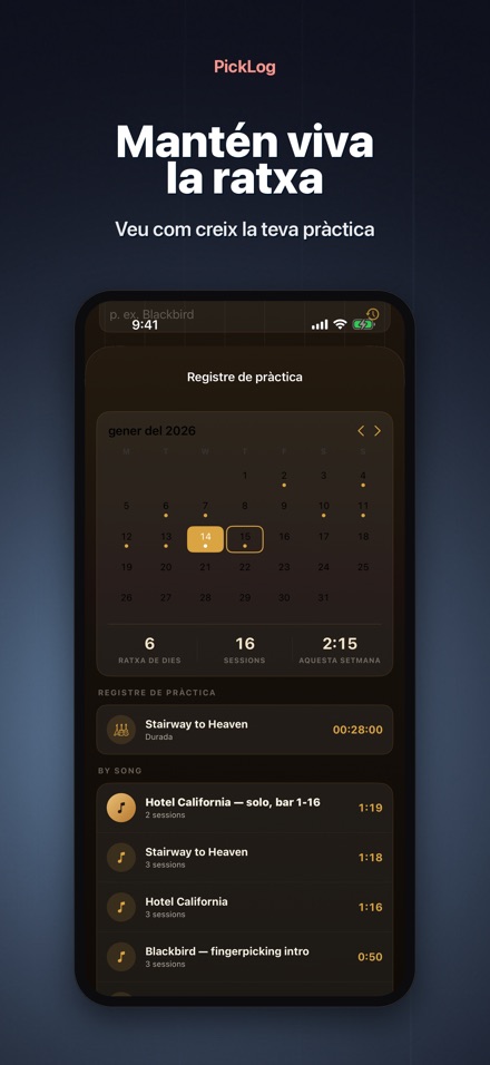 PickLog: Cronòmetre Guitarra 4