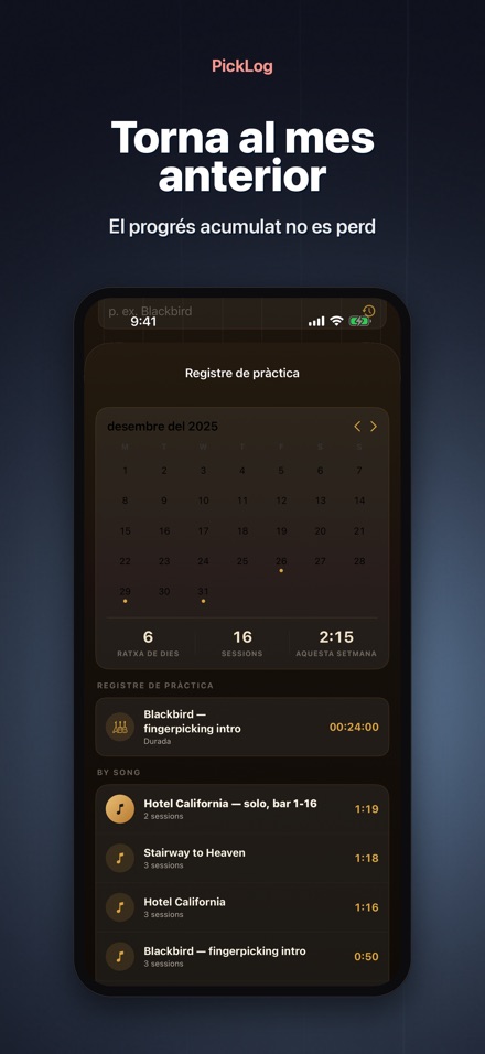 PickLog: Cronòmetre Guitarra 10