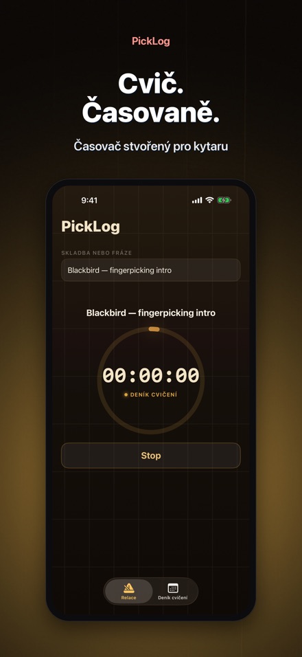 PickLog: Časovač Cvičení