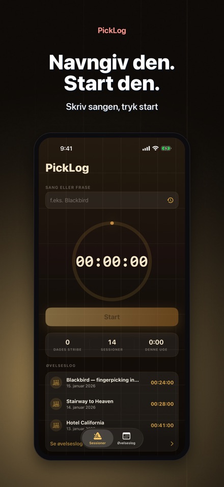 PickLog: Guitarøvelses-timer 2