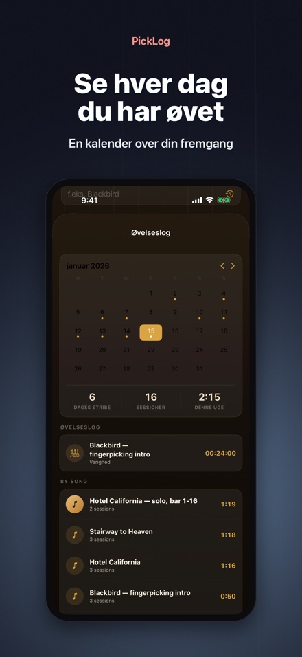PickLog: Guitarøvelses-timer 3