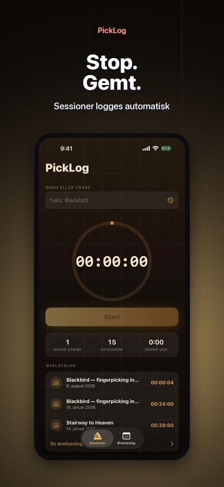 PickLog: Guitarøvelses-timer 7
