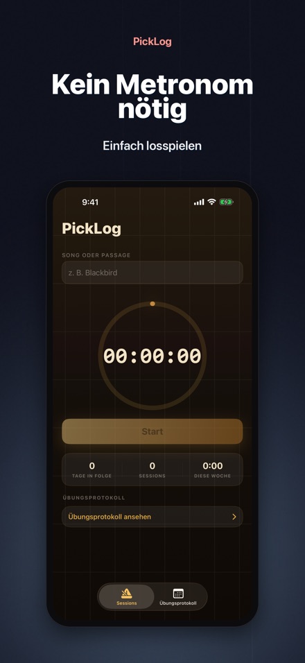 PickLog: Gitarrenübungs-Timer 6