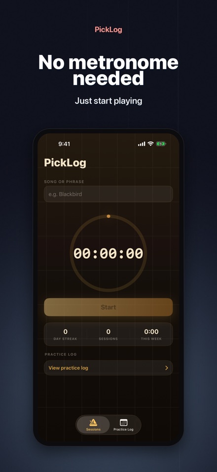 PickLog: Guitar Practice Timer 6