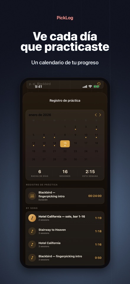 PickLog: Timer de Guitarra 3