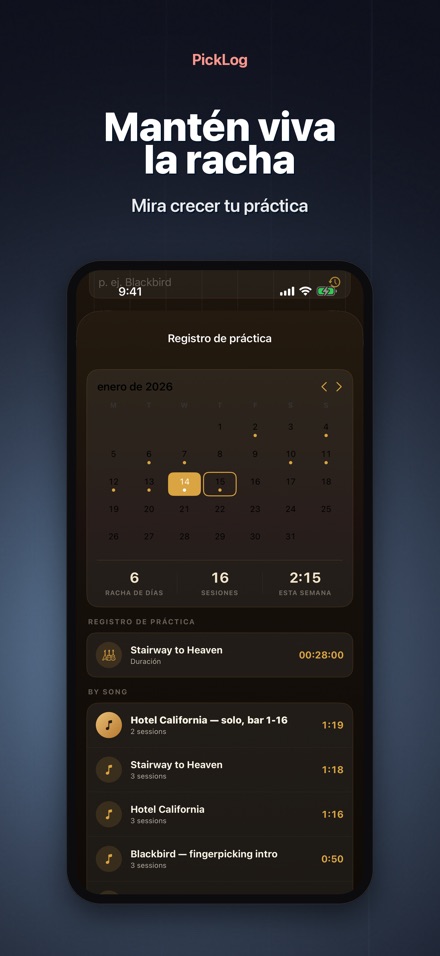 PickLog: Timer de Guitarra 4
