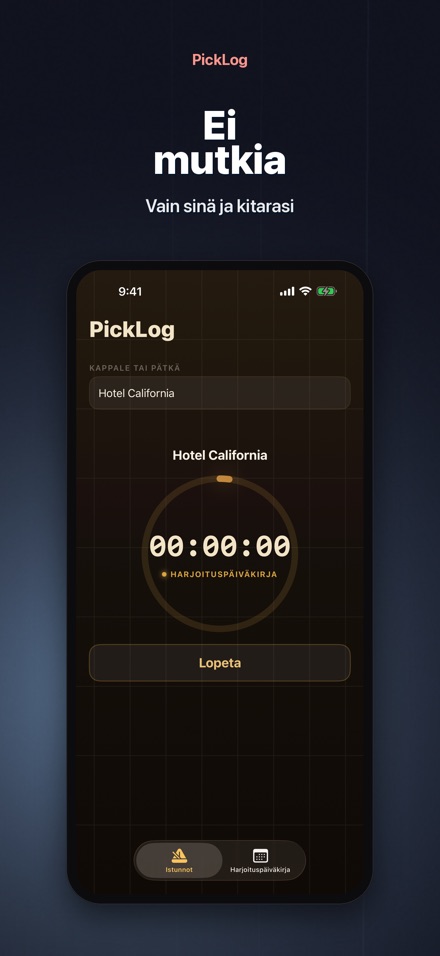 PickLog: Harjoitusajastin 8