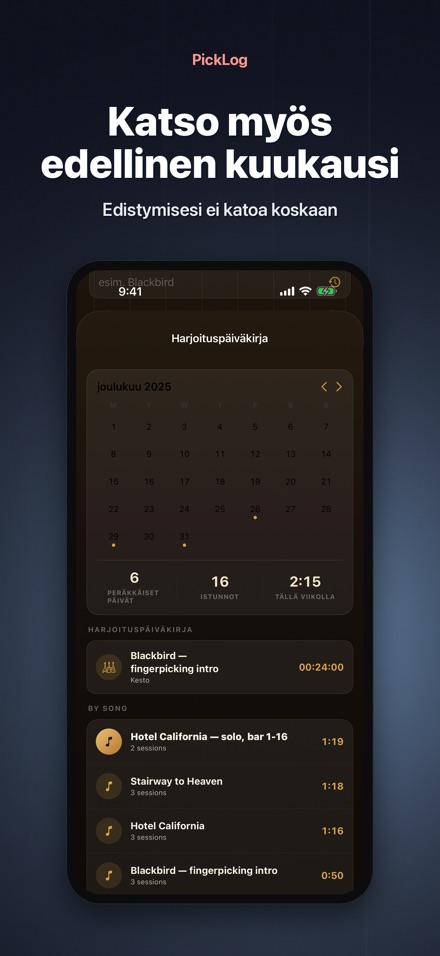 PickLog: Harjoitusajastin 10
