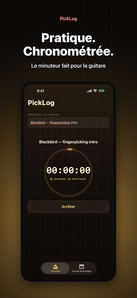 PickLog: Chrono Guitare