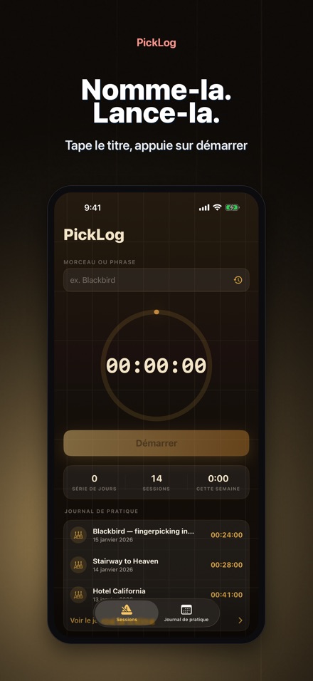 PickLog: Chrono Guitare 2