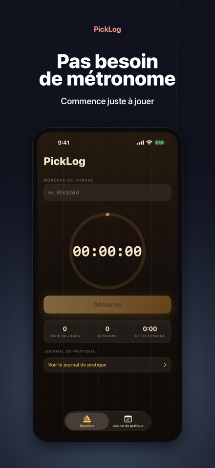 PickLog: Chrono Guitare 6
