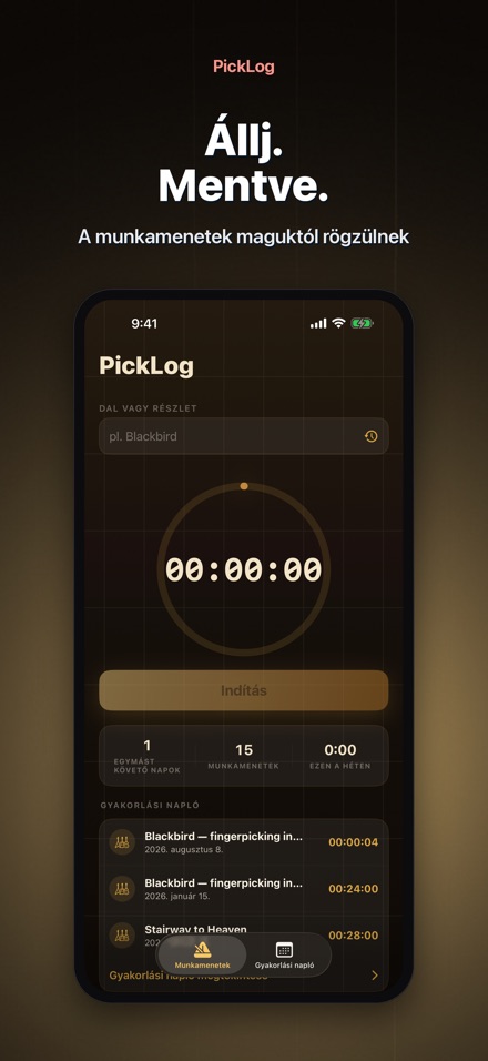 PickLog: Gitáredzés Időzítő 7