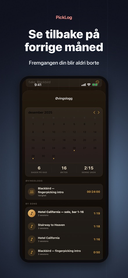 PickLog: Gitarøvings-timer 10