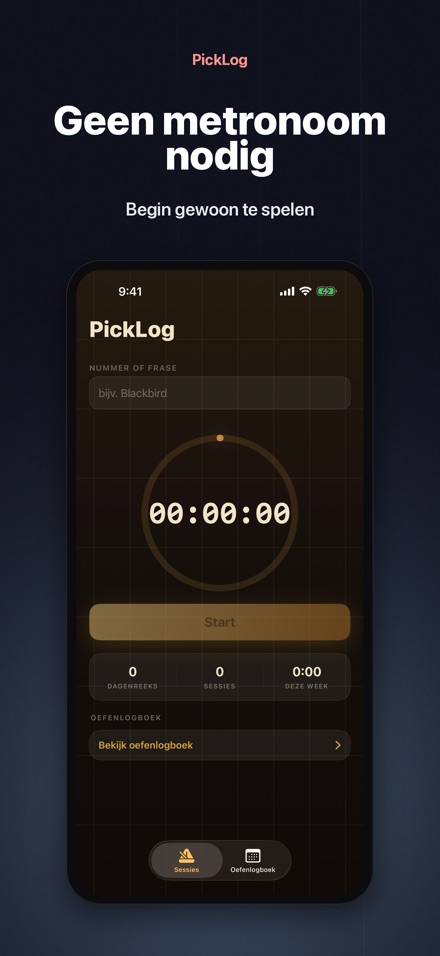PickLog: Gitaaroefening Timer 6