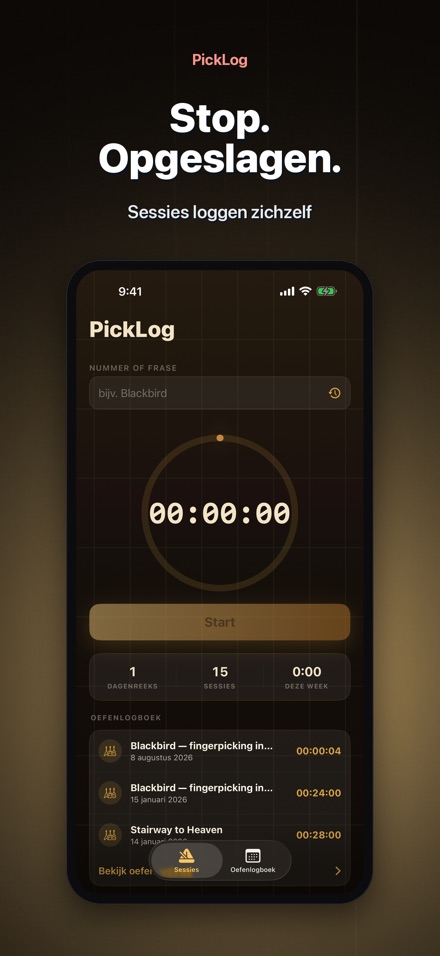 PickLog: Gitaaroefening Timer 7
