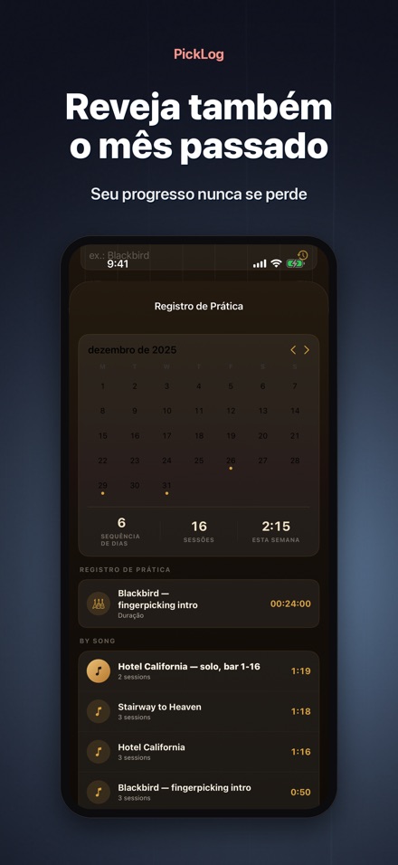 PickLog: Cronômetro de Violão 10