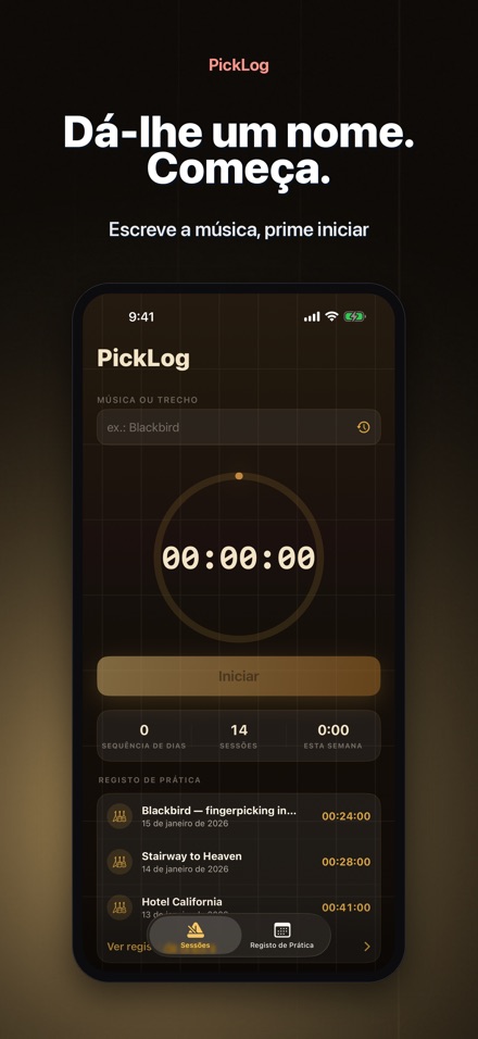 PickLog: Timer de Guitarra 2