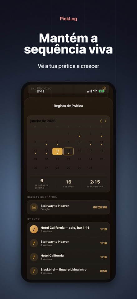 PickLog: Timer de Guitarra 4