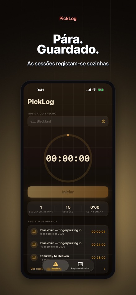 PickLog: Timer de Guitarra 7