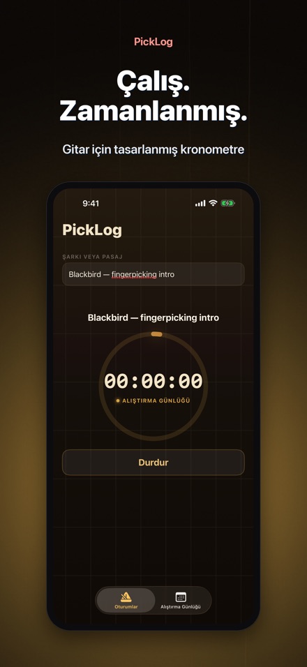 PickLog: Çalışma Zamanlayıcı