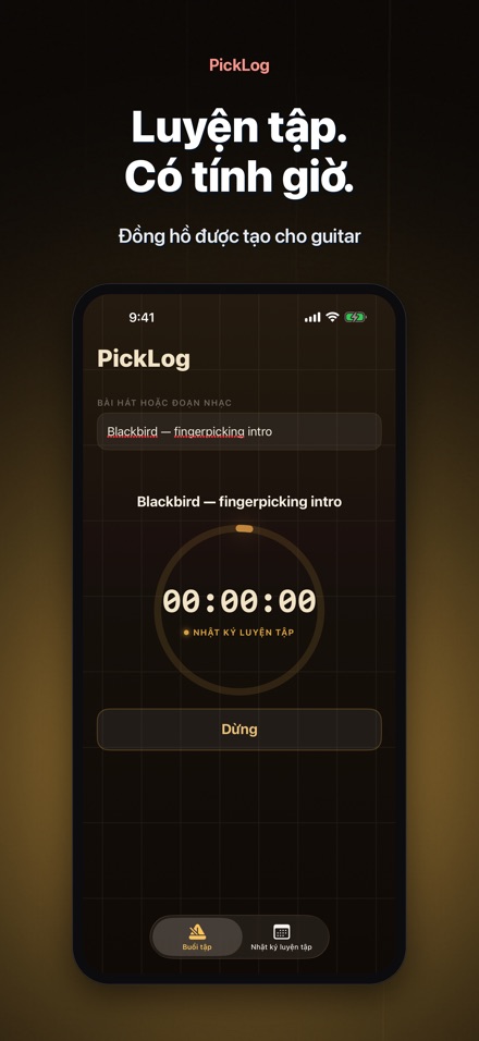 PickLog: Đồng Hồ Tập Guitar