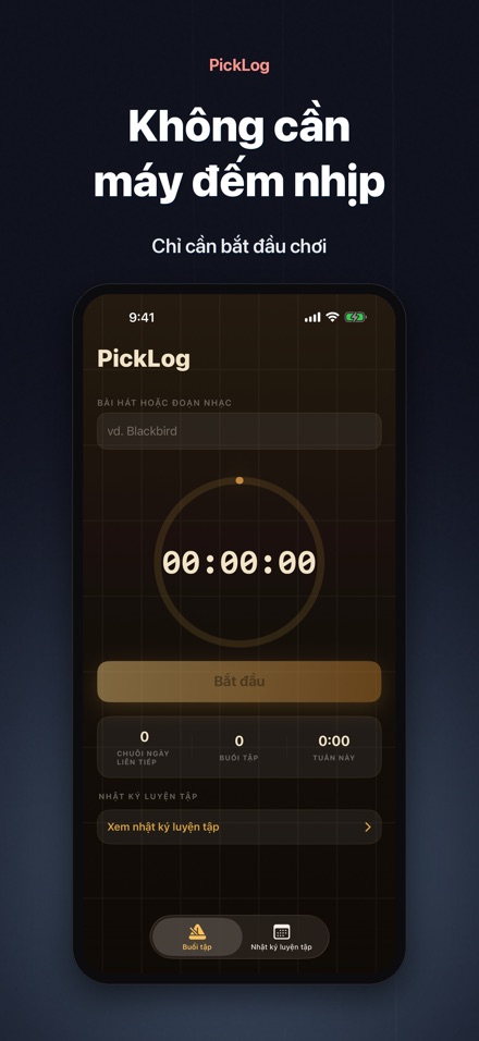 PickLog: Đồng Hồ Tập Guitar 6