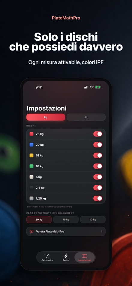 PlateMathPro: Calcolo dischi 7