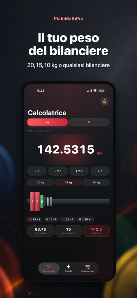 PlateMathPro: Calcolo dischi 9