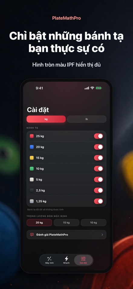 PlateMathPro: Tính bánh tạ 7