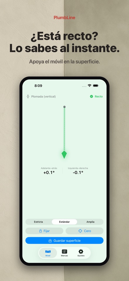 PlumbLine: nivel de burbuja