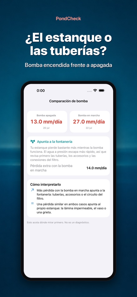 PondCheck: fugas de piscina 3