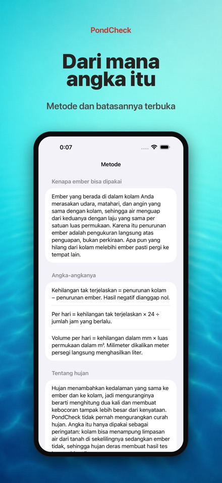 PondCheck tes bocor kolam 10