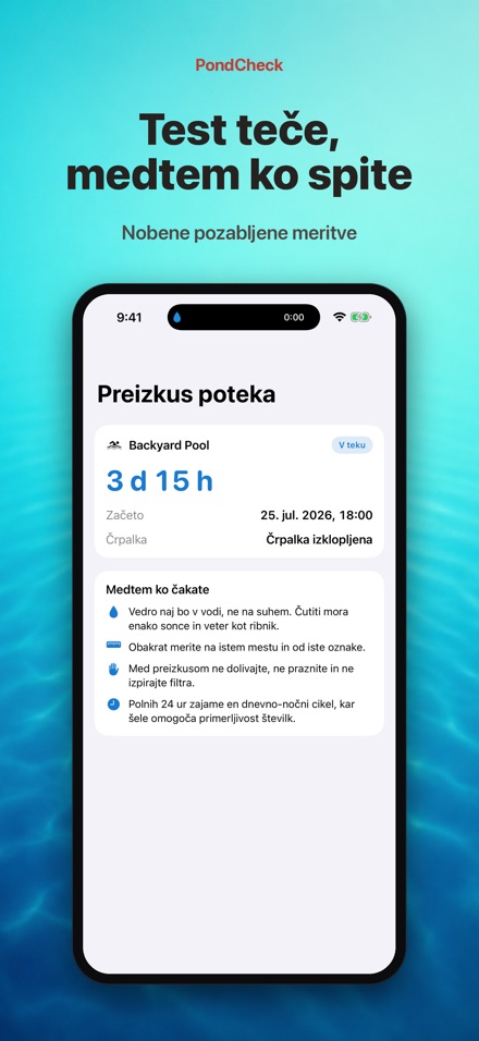 PondCheck: test puščanja 4