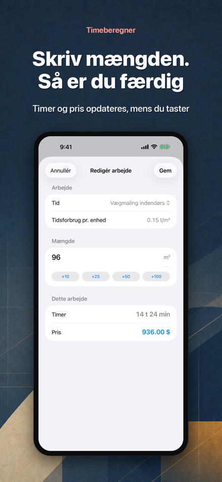 Timeberegner – arbejdstid 3