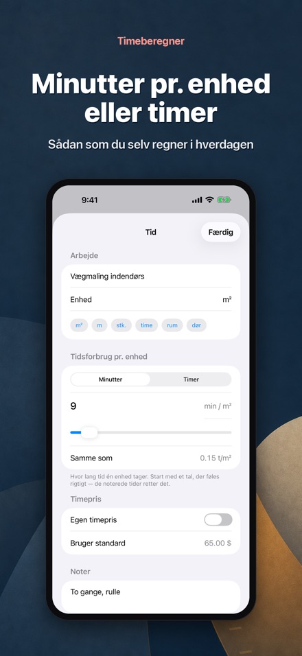 Timeberegner – arbejdstid 6