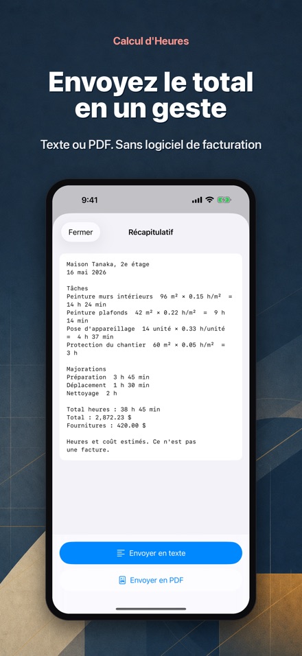 Calcul Heures de Chantier 8