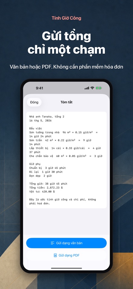 Tính Giờ Công - Báo Giá Thợ 8