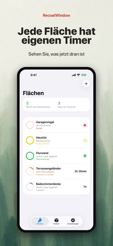 RecoatWindow: Überstreichen