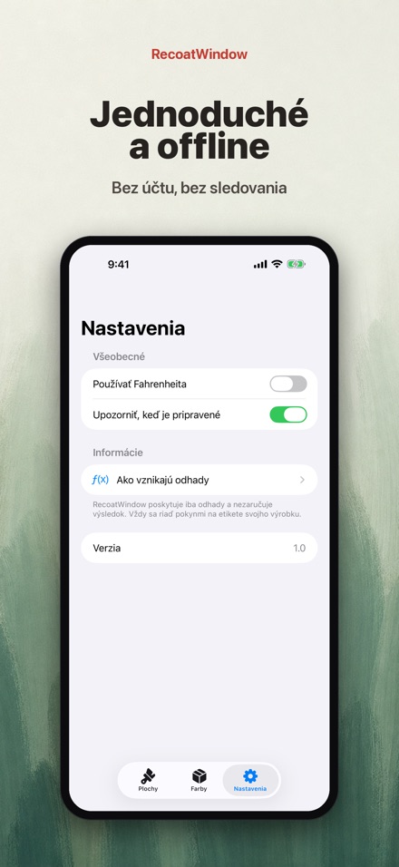 RecoatWindow: druhý náter 10