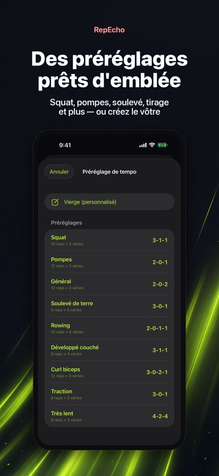 RepEcho : tempo muscu 5