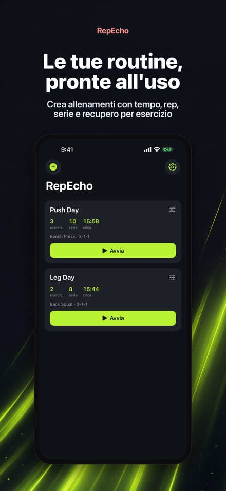 RepEcho: tempo pesi 3