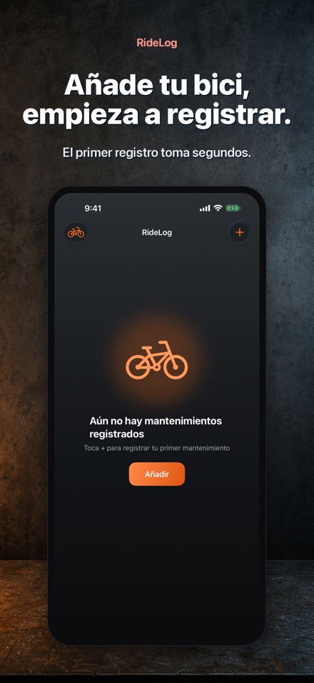 RideLog: Registro de Bici 8