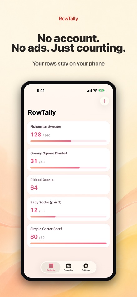 RowTally: Knitting Row Counter 10